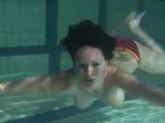 UhBabe presents: Bikini stripped from girl in the pool