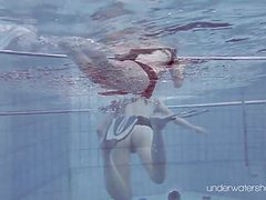 UhBabe presents: Roxalana chech in scuba diving in the pool