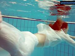 UhBabe presents: Redhead diana hot and horny in a white dress