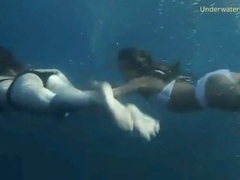 UhBabe presents: Bikini girls filmed underwater in the ocean