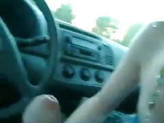 UhBabe presents: Car blowjob ends with cum in mouth and swallow