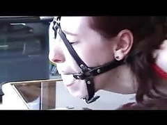 UhBabe presents: Hogtied on table and harness