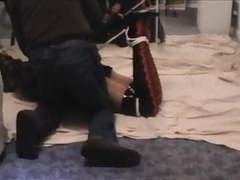 UhBabe presents: Kathy hogtied and struggling