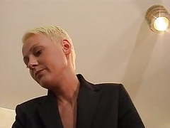 UhBabe presents: Short hair blonde fraulein boss