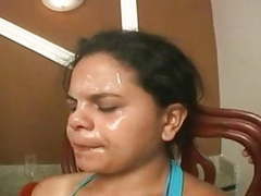 UhBabe presents: Stupid slave eats spit, snot and ass of 4 girls