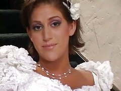UhBabe presents: Bride & a hottie share a big cock