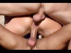 UhBabe presents: Nude beach - hot blond dp bareback gangbang