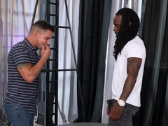 UhBabe presents: Tattooed gay dude enjoys while sucking a large black penis