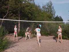UhBabe presents: Outdoor lesbian fingering on the beach with lovely darlings