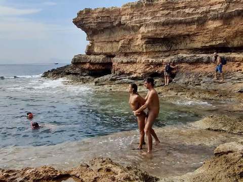 UhBabe presents: Divers watching us fuck at the beach give us some help