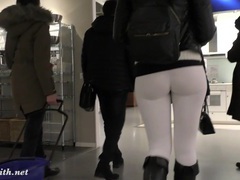 UhBabe presents: Jeny smith  camel toe white leggings
