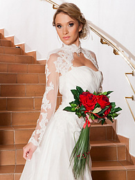 UhBabe presents: Czech bride Angel Piaff gets banged in a laundry room after posing in lingerie