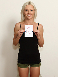 UhBabe presents: Blond hungarian teen Zazie Skymm gets completely naked during a solo shoot